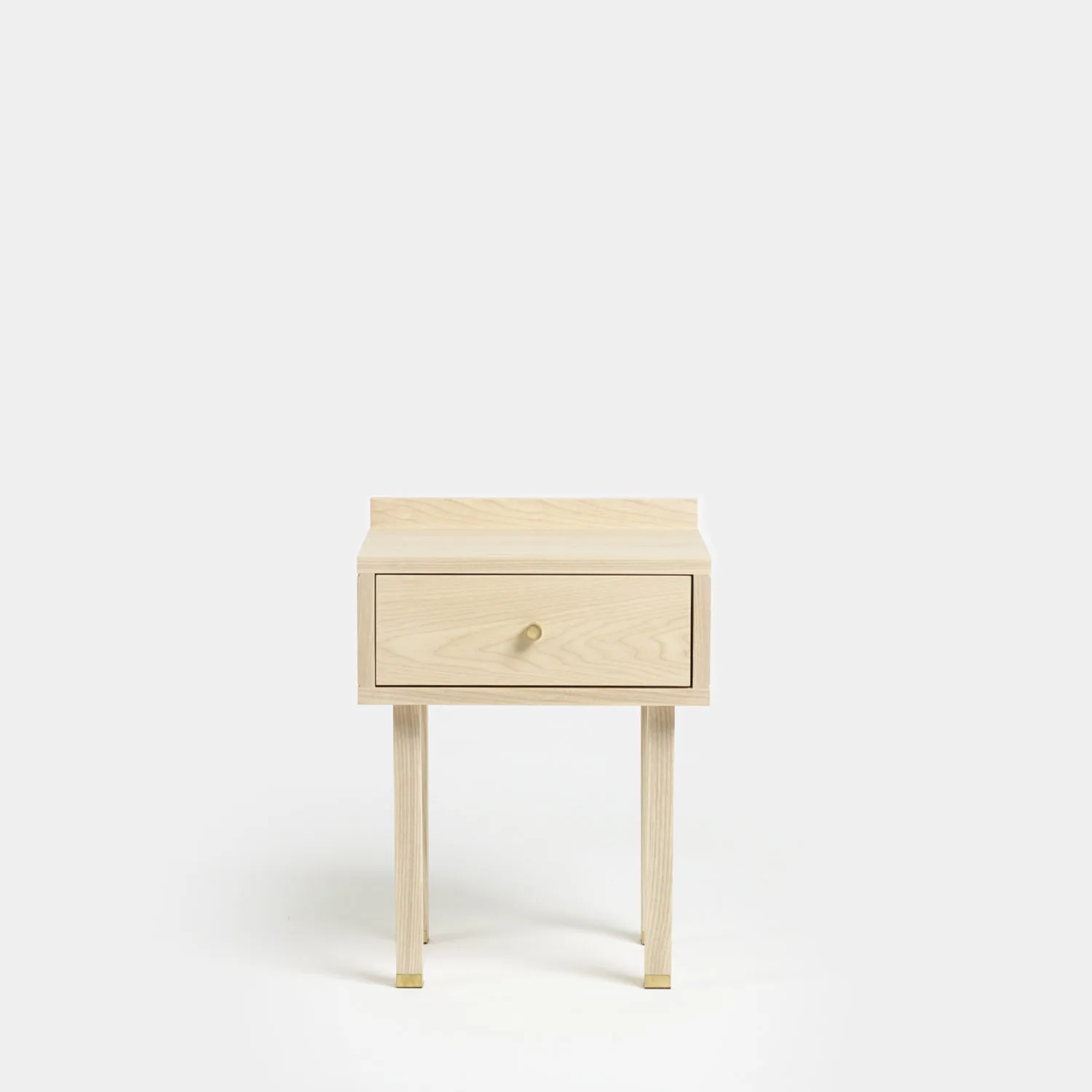 Solid Ash bedside table with drawer
