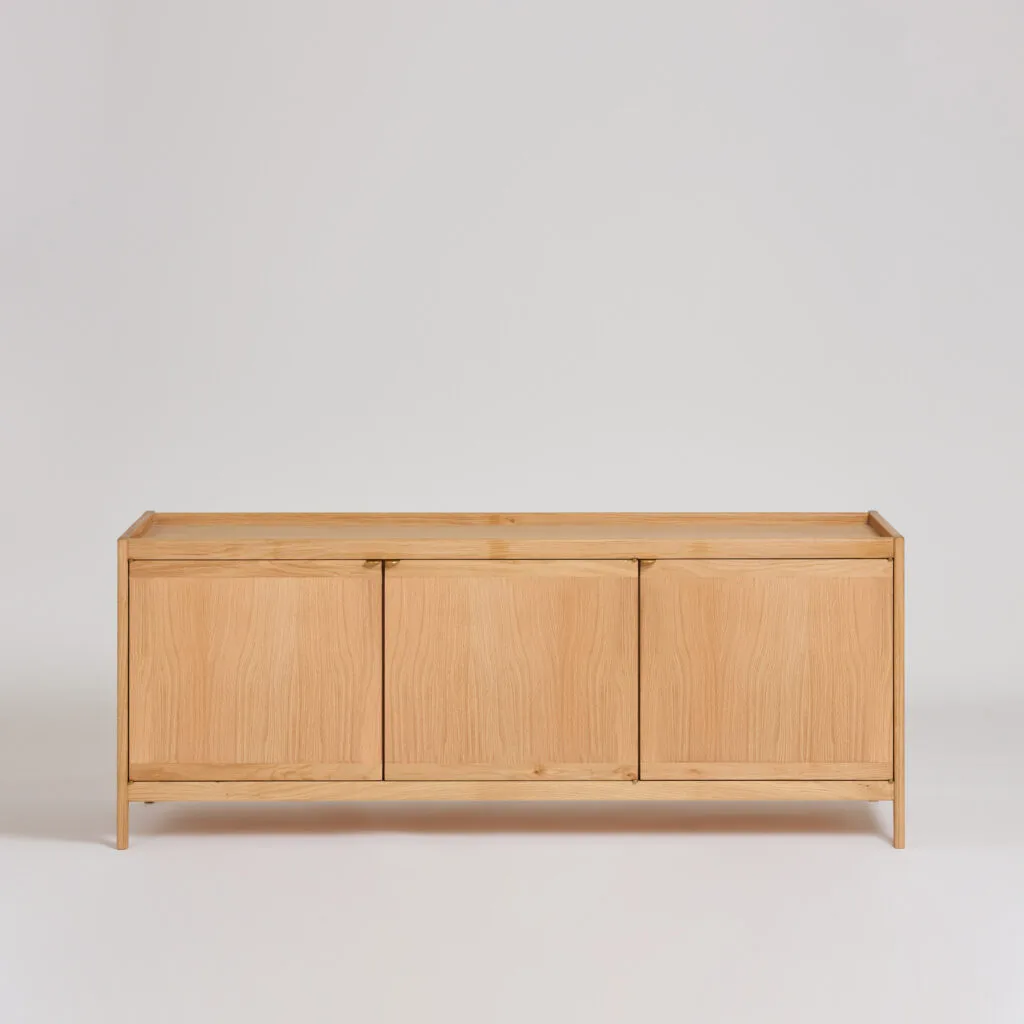 David Irwin oak veneer sideboard