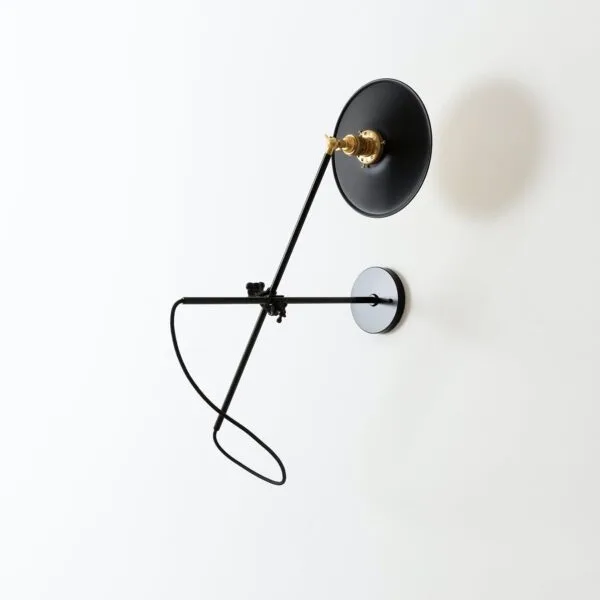 Workstead Industrial black wall lamp