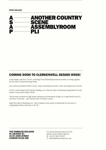 Clerkenwell Design Week