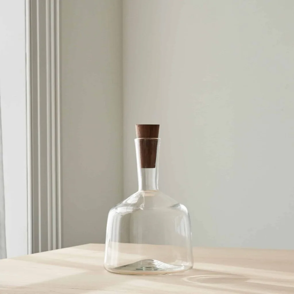 Michael Ruh large glass cob decanter