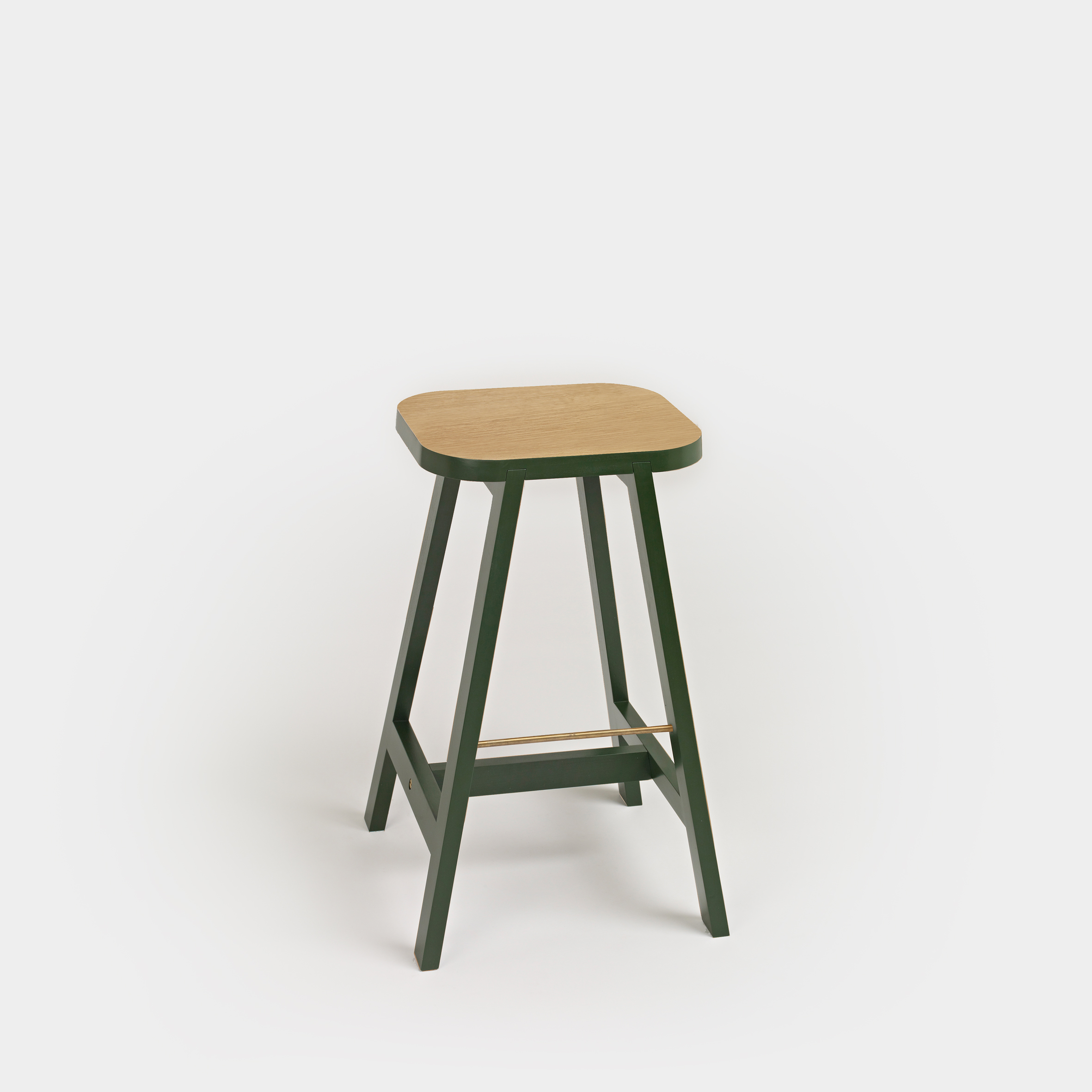 Bar Stool Three Oak, Oxford Green ANOTHER COUNTRY