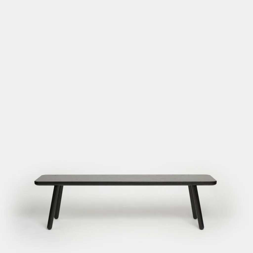 Black painted ash bench