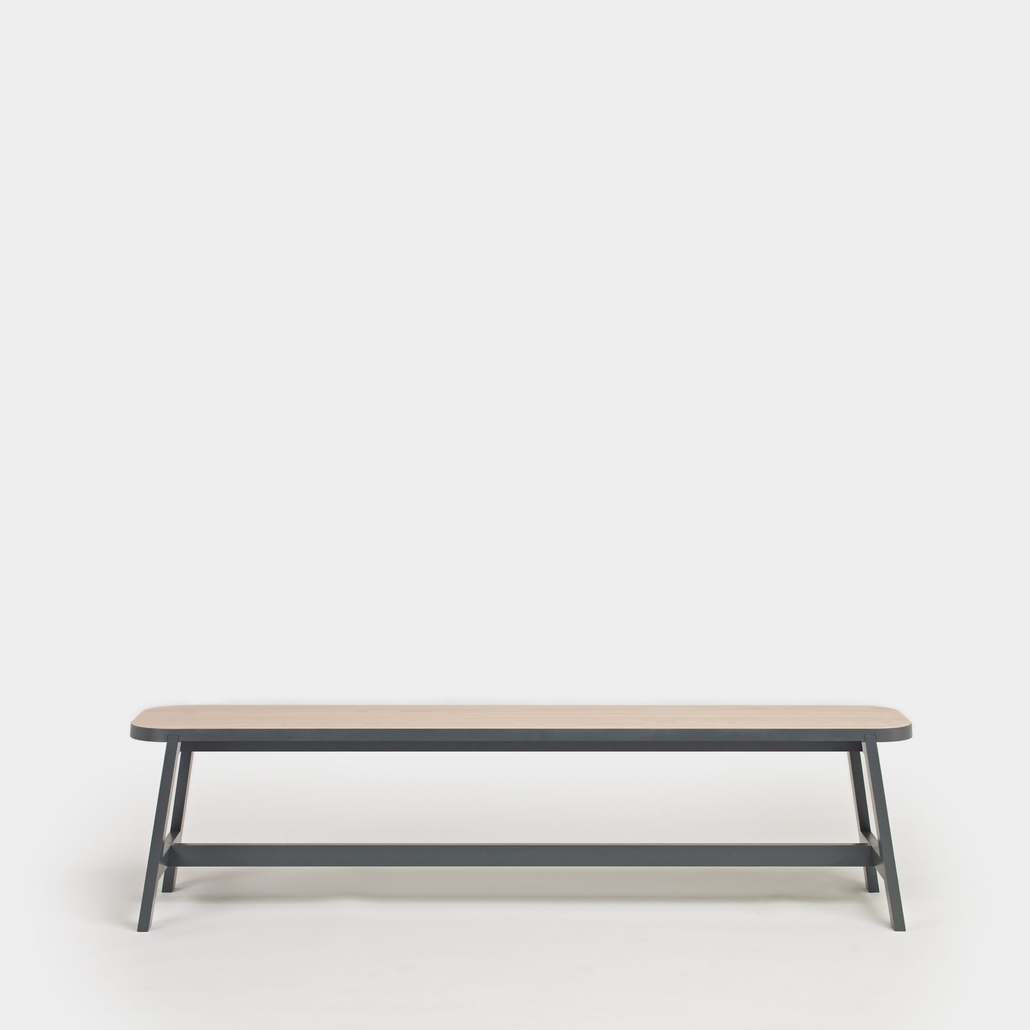 Bench One with Back Oak