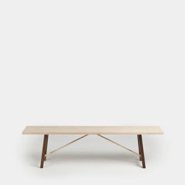 Kitchen dining bench Two ash and walnut
