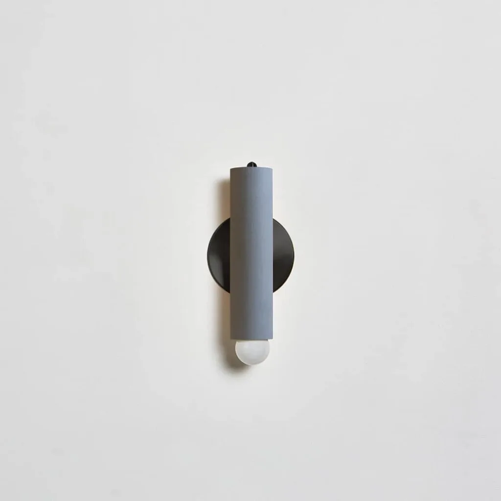 Lodge Sconce Grey / Blackened Steel