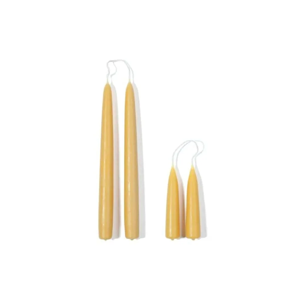 Natural beeswax candles