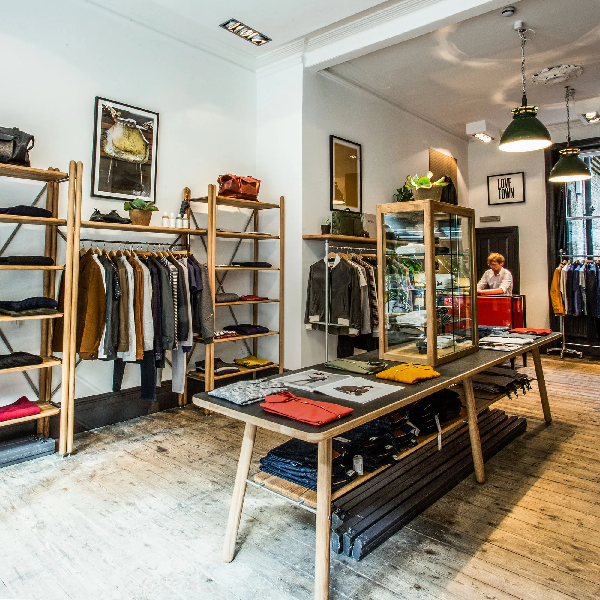 Bespoke Oliver Spencer shop flouts