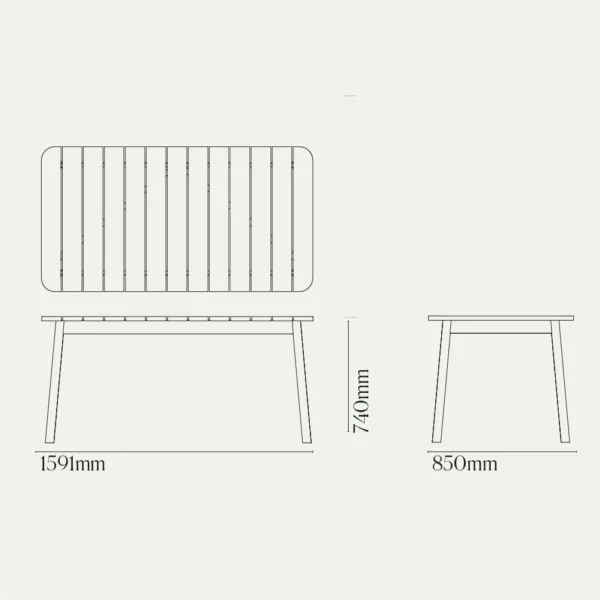 Outdoor Semley Extendable Dining Table