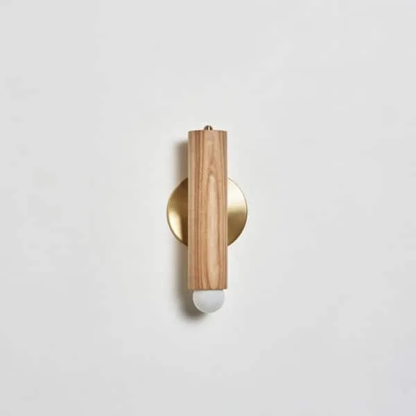 Workstead Lodge Sconce Oak / Hewn Brass