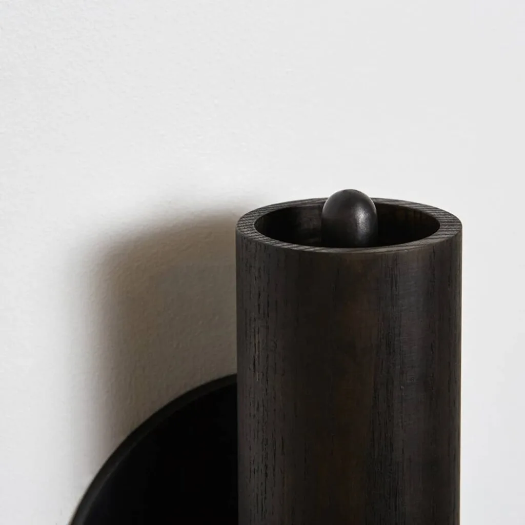 Lodge Sconce Oxidised Oak / Blackened Steel