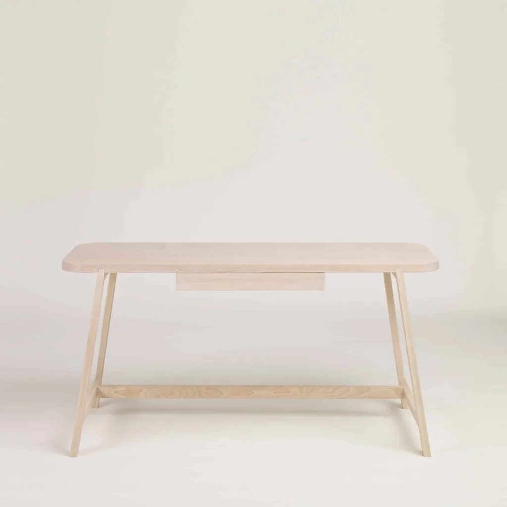 light solid beech desk